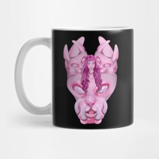 Bakeneko: Pink Monster Cat Mug